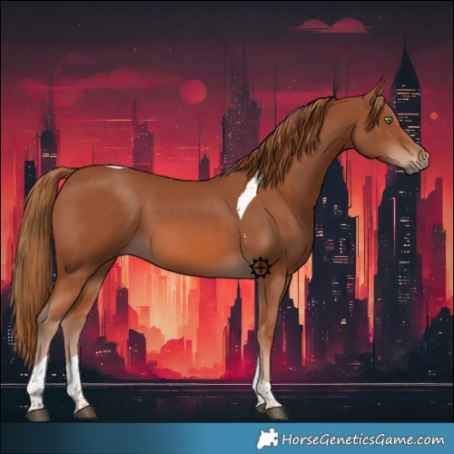 Horse Color:Chestnut Tobiano