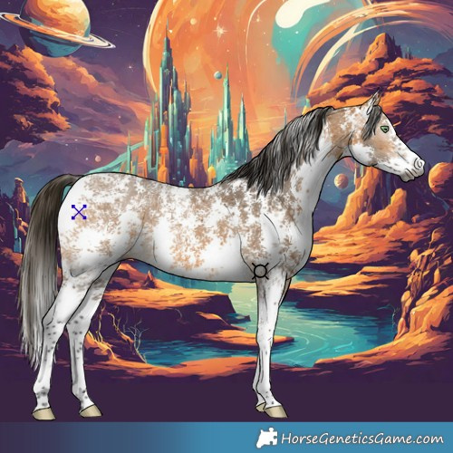 Horse Color:Gray Buckskin Ice Sabino