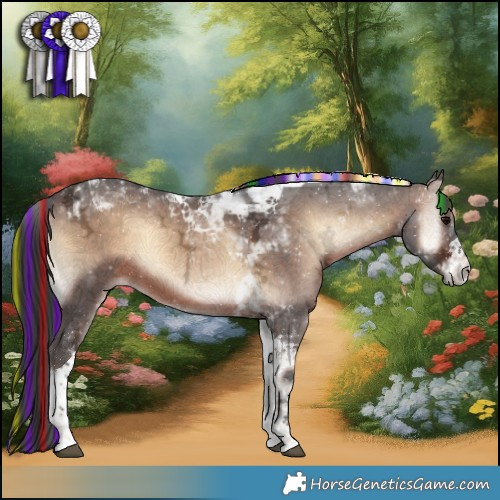 Horse Color:Painted Brown Ice Onyx Tobiano 