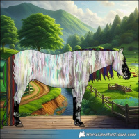 Horse Color:Void Painted White Spotted Brown Ice