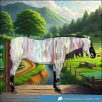 Horse Color:Void Painted White Spotted Brown Ice 