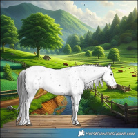 Horse Color:Black Ice Sabino Near Leopard 