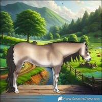 Horse Color:Liver Red Dun Onyx Rabicano 