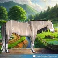 Horse Color:Brown Ice Dun Splash 
