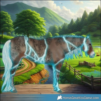 Horse Color:Thunderstruck Silver Blue Onyx Ice Sabino 