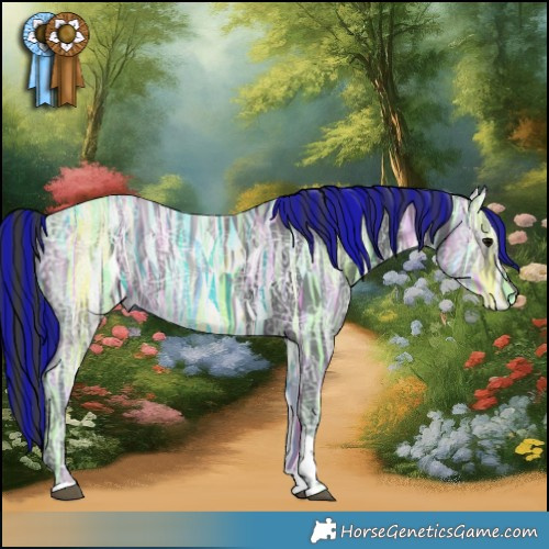 Horse Color:Painted Black Ice Tobiano 