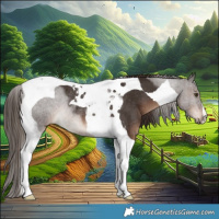 Horse Color:Liver Chestnut Tobiano Rabicano 