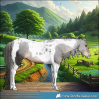 Horse Color:Liver Chestnut Tobiano Rabicano 