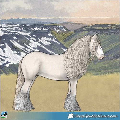 Horse Color:Perlino Ice Mushroom 