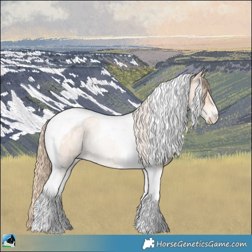 Horse Color:Perlino Ice Tobiano 