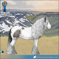Horse Color:Smoky Grullo Ice Mushroom Sabino Splash Tobiano Rabicano Brindle 
