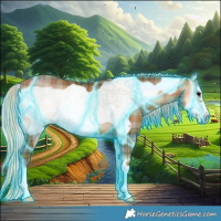 Horse Color:Thunderstruck Plaid  Silver Bay Onyx Frame 