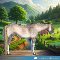 Horse Color:Painted White Spotted Liver Red Onyx Ice 
