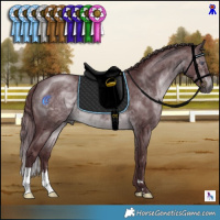 Horse Color:Chocolate Brown Chinchilla 