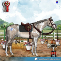 Horse Color:White Spotted Liver Red Dun Mushroom 