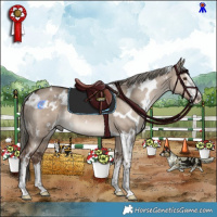 Horse Color:White Spotted Liver Red Dun Mushroom 