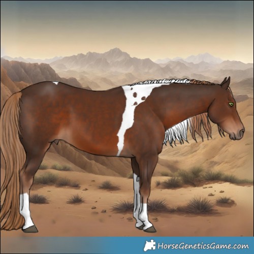 Horse Color:Liver Chestnut Tobiano 