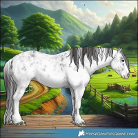 Horse Color:Smoky Black Ice Sabino 