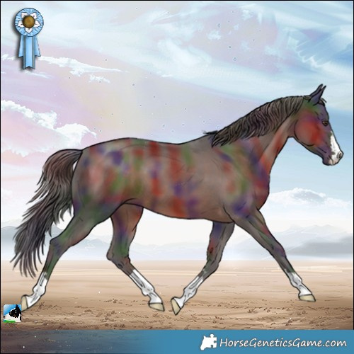Horse Color:Nacre Liver Chestnut 