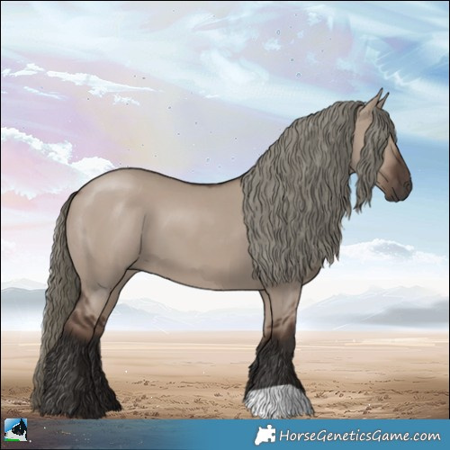 Horse Color:Liver Red Dun Mushroom 