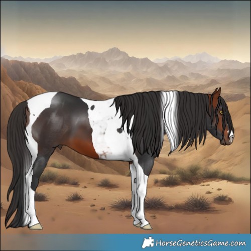 Horse Color:Bay Tobiano