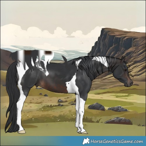 Horse Color:Brown Tobiano