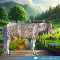 Horse Color:Painted Liver Chestnut Ice Tobiano 