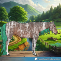 Horse Color:Painted Liver Chestnut Ice Tobiano 