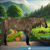 Horse Color:Void Buckskin Ice Dun Sabino 