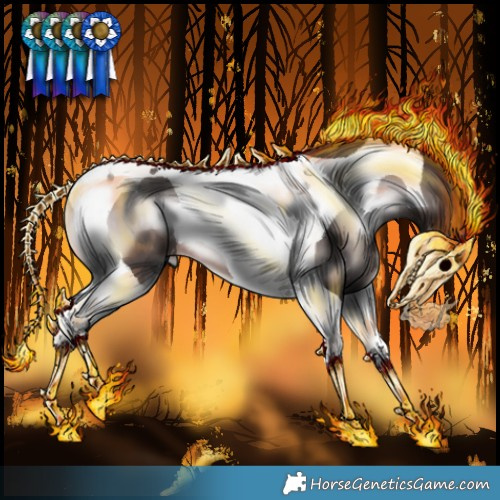Horse Color:Platinum Bay Onyx Tobiano 