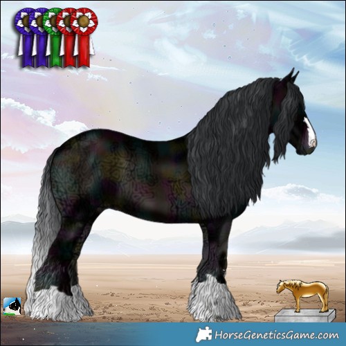 Horse Color:Midnight Brown Ice Onyx 