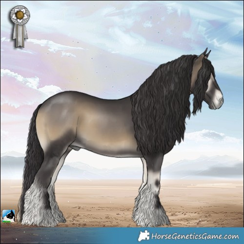 Horse Color:Smoky Blue Onyx Rabicano 