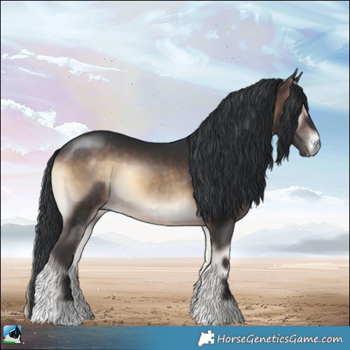 Horse Color:Brown Onyx Rabicano