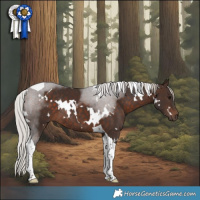 Horse Color:White Spotted Silver Brown Tobiano Rabicano 