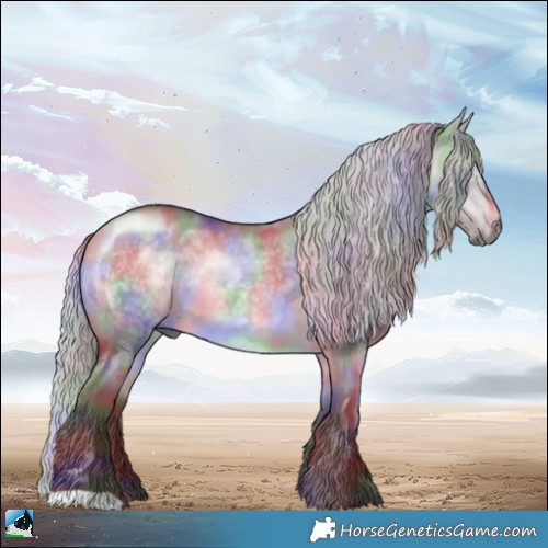 Horse Color:Nacre Chocolate Silver Brown Chinchilla Dun 