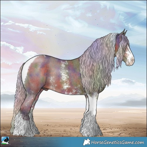 Horse Color:Nacre Chocolate Silver Brown Sabino Tobiano 