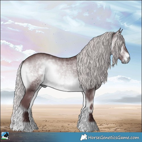 Horse Color:Chocolate Silver Brown Chinchilla Onyx 