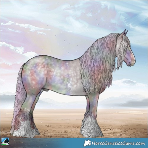 Horse Color:Nacre Chocolate Silver Black Chinchilla Sabino Rabicano 