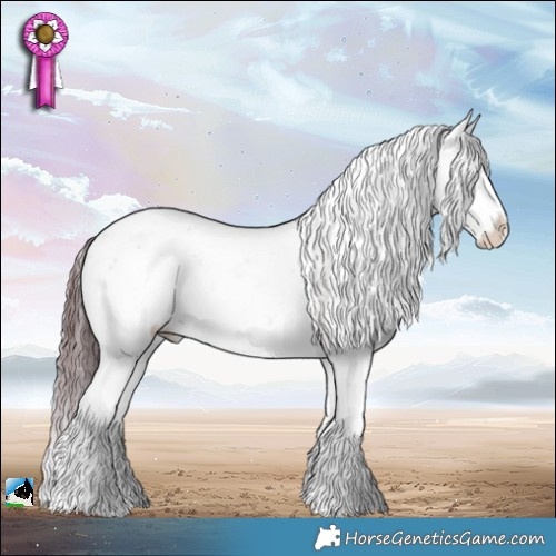 Horse Color:Plaid  Chocolate Black Chinchilla Ice Sabino 