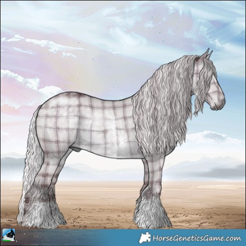 Horse Color:Plaid  Chocolate Silver Grullo Chinchilla Sabino 