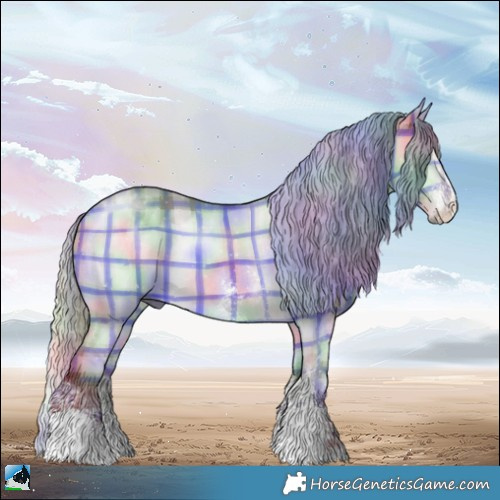 Horse Color:Nacre Plaid  Chocolate Silver Grullo Chinchilla Sabino 