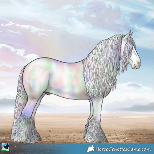 Horse Color:Nacre Liver Red Dun Chinchilla Onyx Sabino Rabicano 