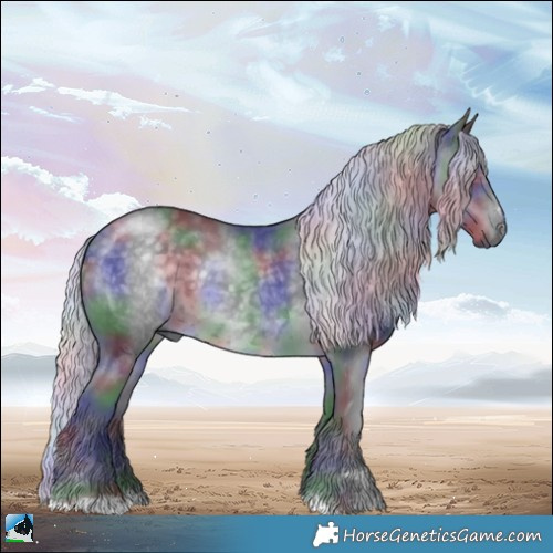 Horse Color:Nacre Silver Black Chinchilla 