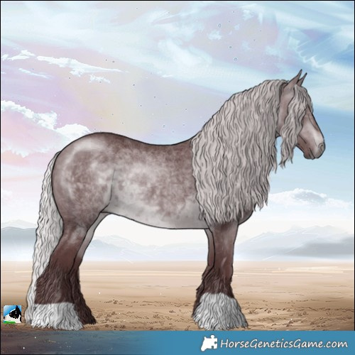 Horse Color:Chocolate Silver Brown Chinchilla 