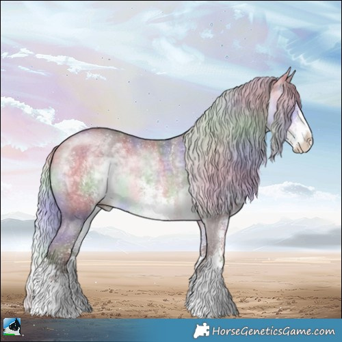Horse Color:Nacre Chocolate Silver Buckskin Chinchilla Sabino Rabicano 