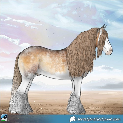 Horse Color:Chocolate Palomino Ice Onyx Sabino Splash Rabicano 