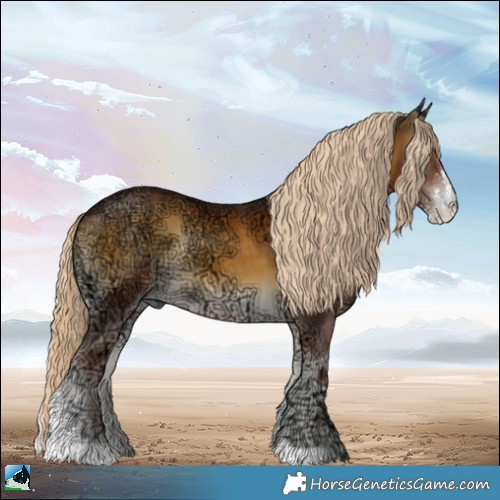 Horse Color:Chocolate Palomino Ice Onyx Sabino Rabicano 