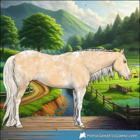 Horse Color:Silver Classic Cream Champagne Ice Tobiano 