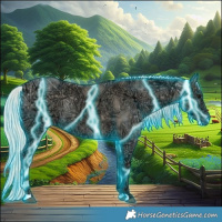 Horse Color:Thunderstruck Silver Smoky Grullo Ice 
