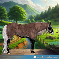 Horse Color:Silver Grullo Ice Splash